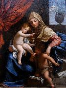 Guido Reni Madonna with Child and St. John the Baptist oil painting on canvas